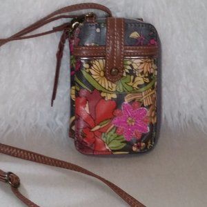Sakroots peace crossbody floral phone/bag/wallet